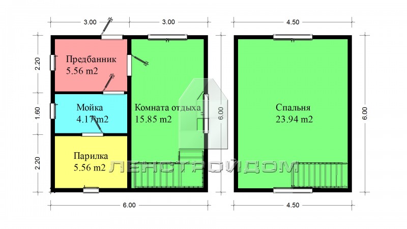 Планировка каркасного дома