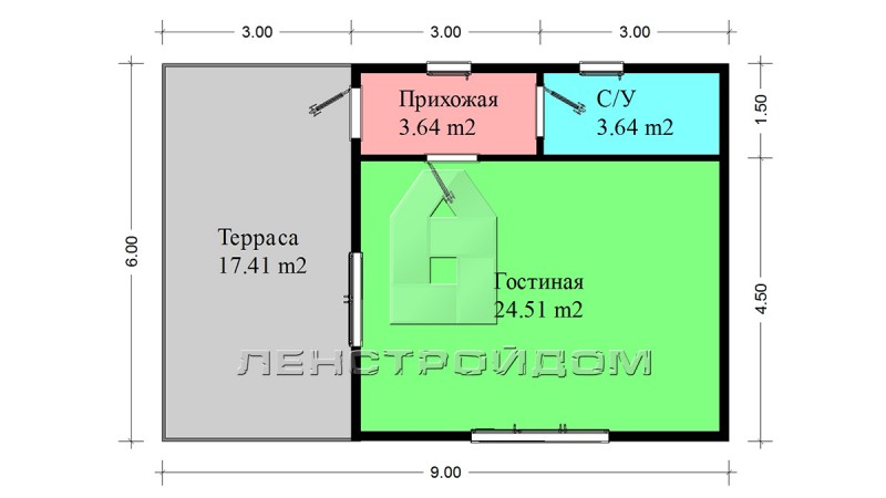 Планировка каркасного дома